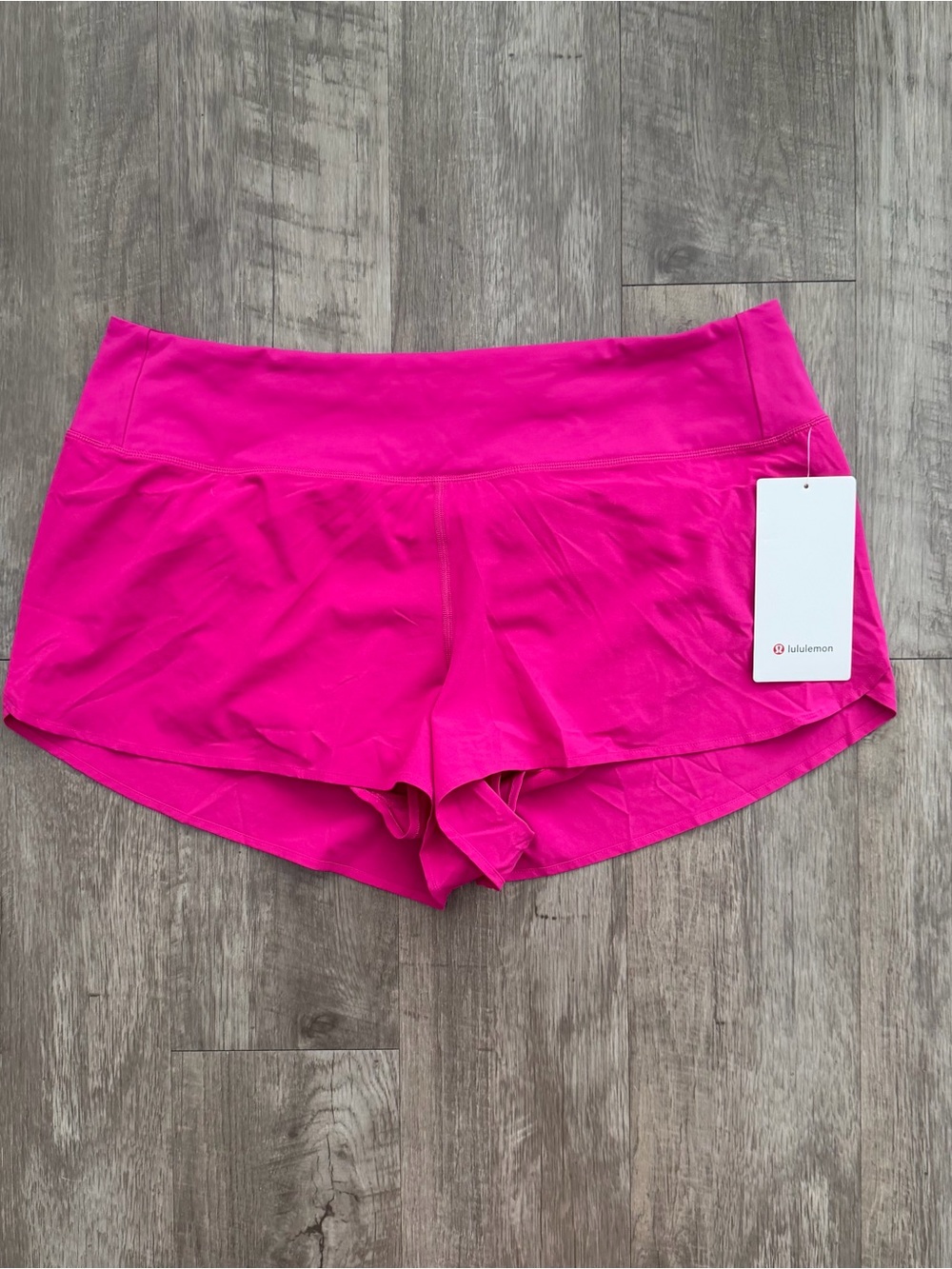 Lululemon pink flare speed up high ride speed up mesh shorts XL 2.5" nwt